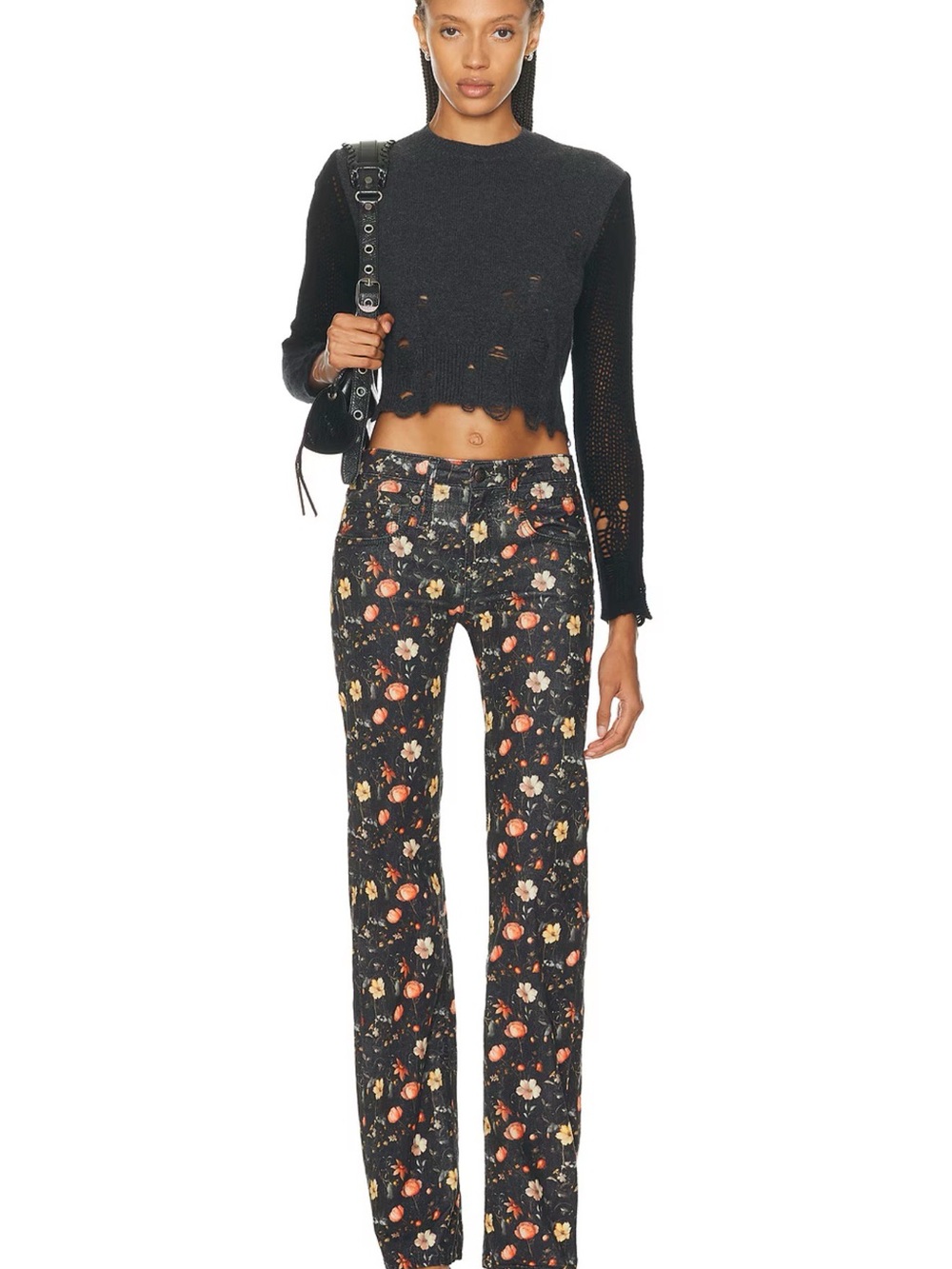 R13 Lunar Petal Velveteen Boy Flare Women's Jeans sz31